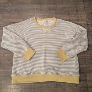 Hem & Thread Women's Oversized Sweatshirt Size L Colors Yellow & Purple